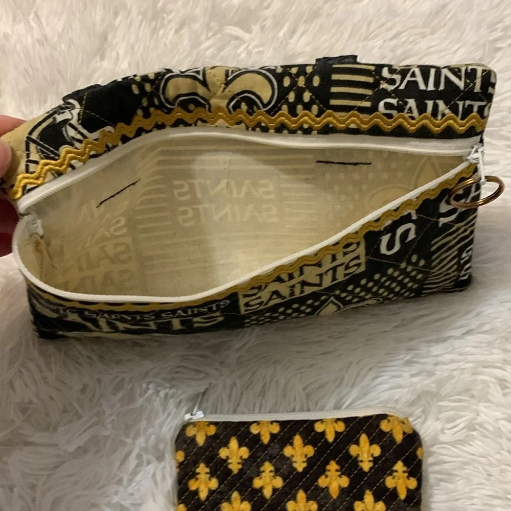 New Orleans Saints Cosmetic Bag and Coin Purse